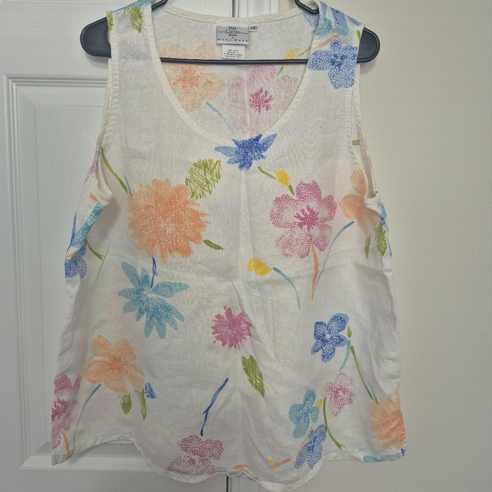 Hot Cotton sleeveless top, size 1x